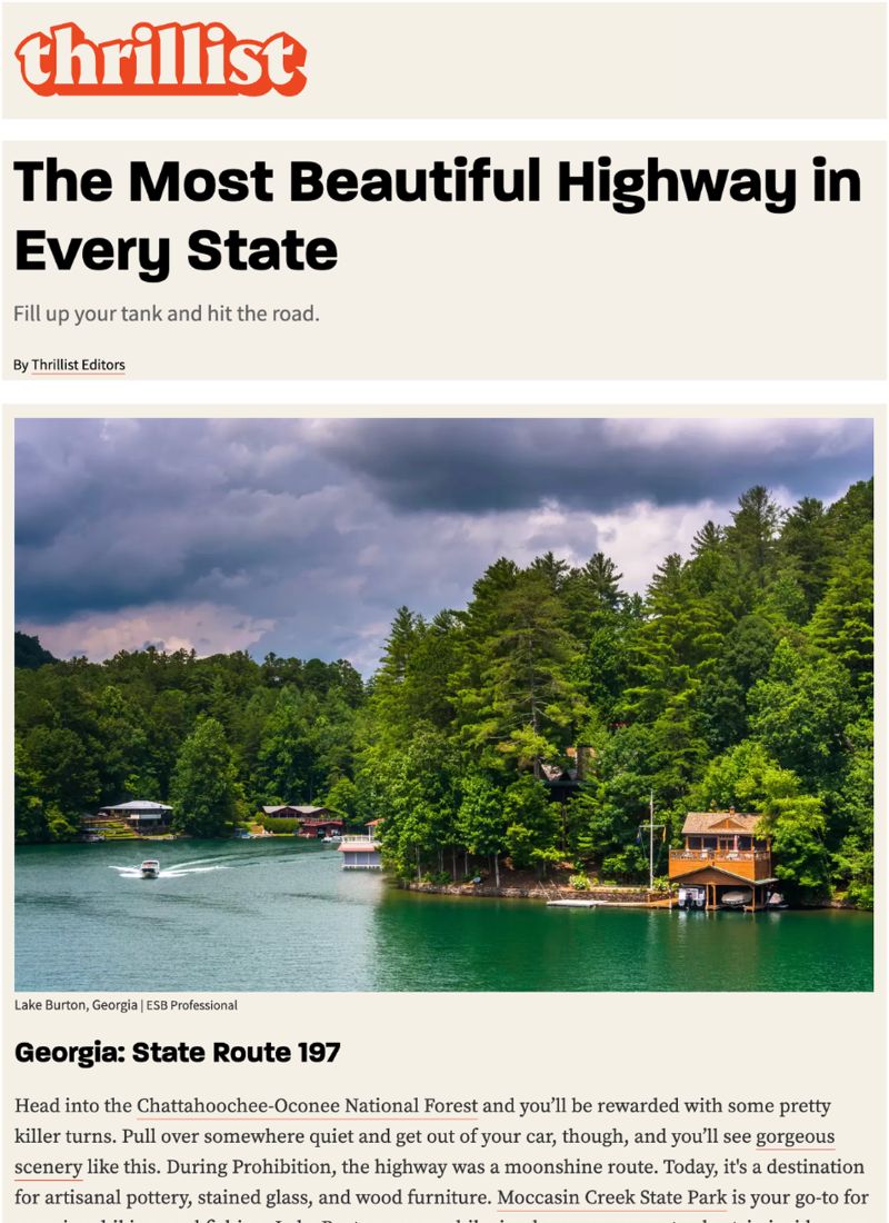 Thrillist - GA state parks