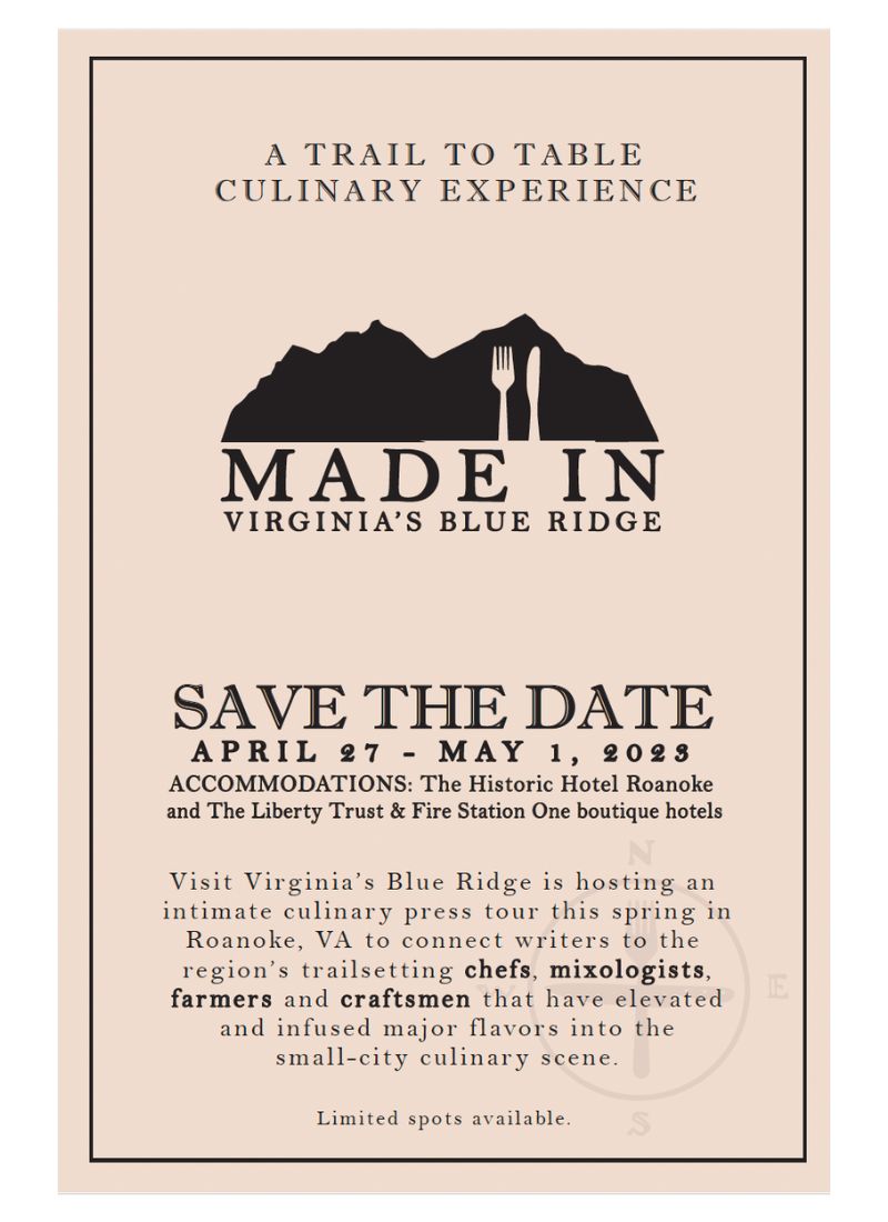 Virginia Blue Ridge - save the date invitation