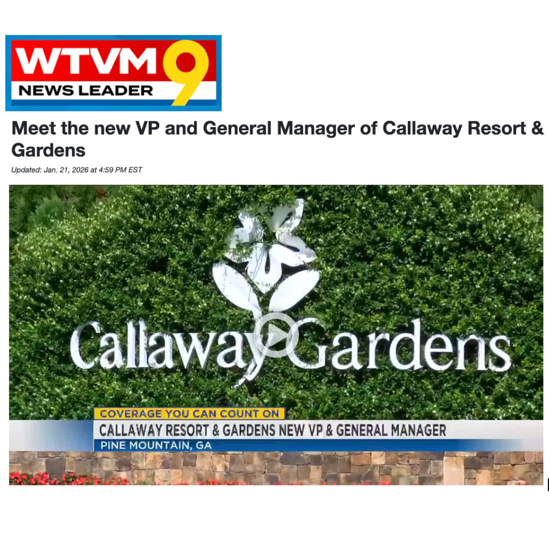 WTVM Callaway Gardens